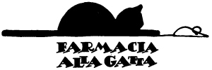 Logo for the chemist's 'Alla gatta' of Venice - 1984